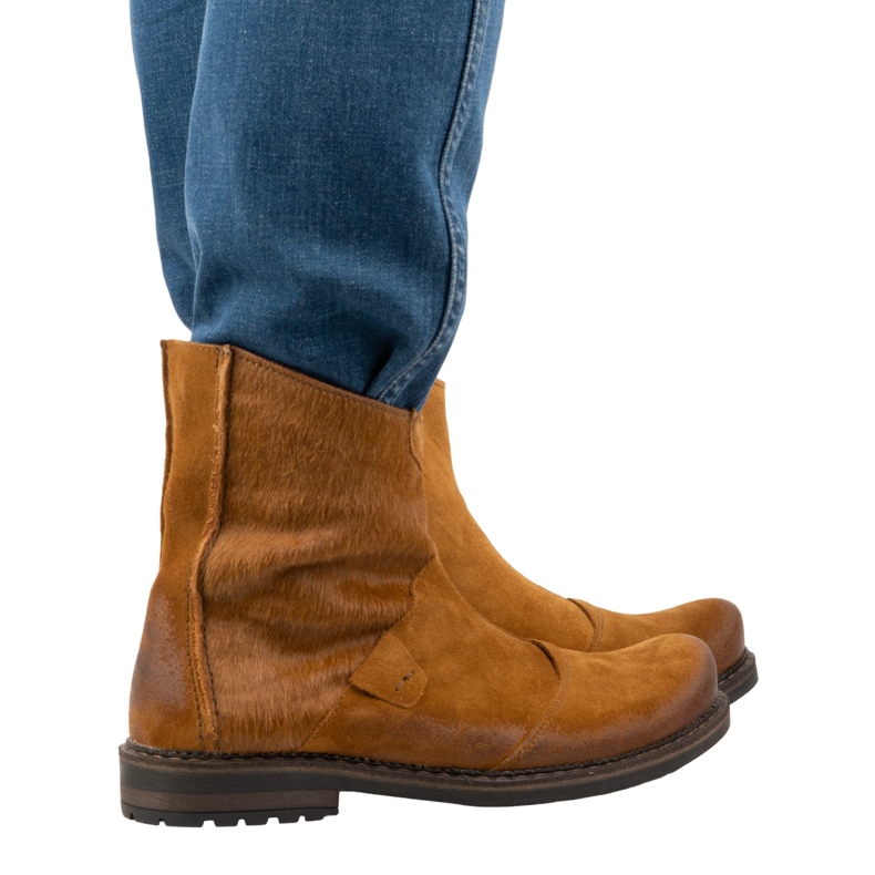 Olivier Miesten nahkasaappaat 553KZ punainen ruskea 1