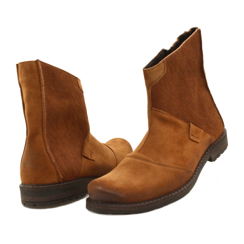 Olivier Miesten nahkasaappaat 553KZ punainen ruskea 6