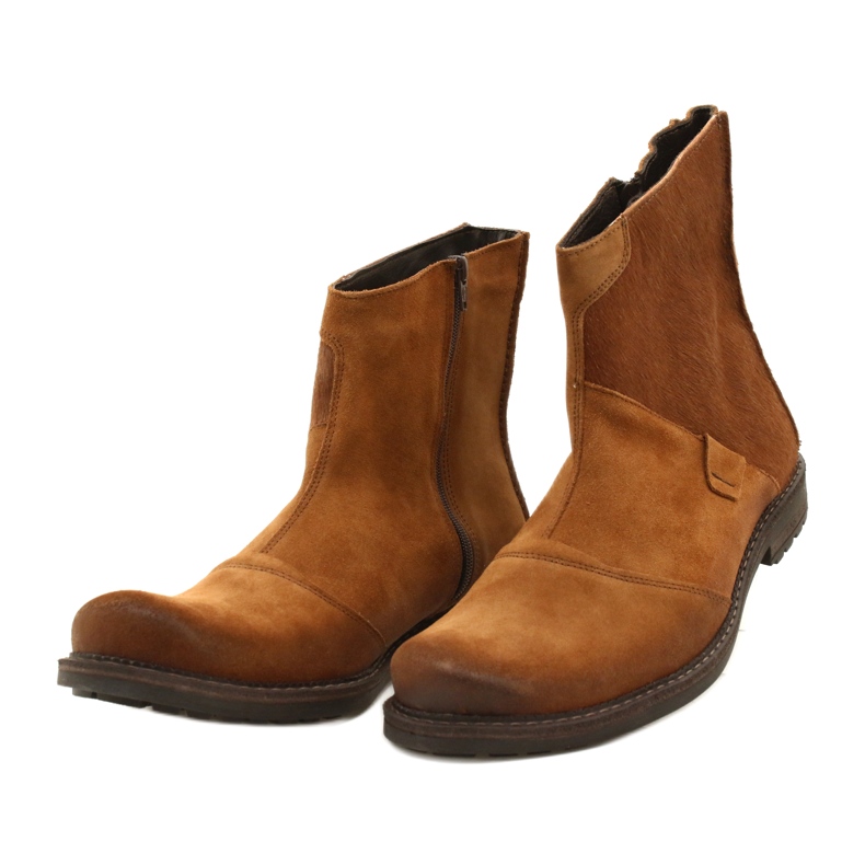 Olivier Miesten nahkasaappaat 553KZ punainen ruskea 5