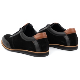 Olivier Miesten nahkakengät 7007KB mustat 4