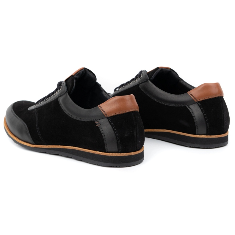 Olivier Miesten nahkakengät 7007KB mustat 4