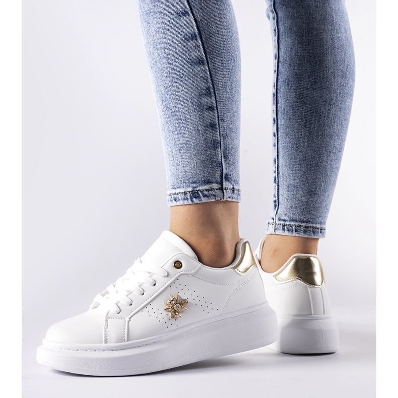 Valkoiset lenkkarit zirkonia Fairfax-sovelluksella valkoinen 1