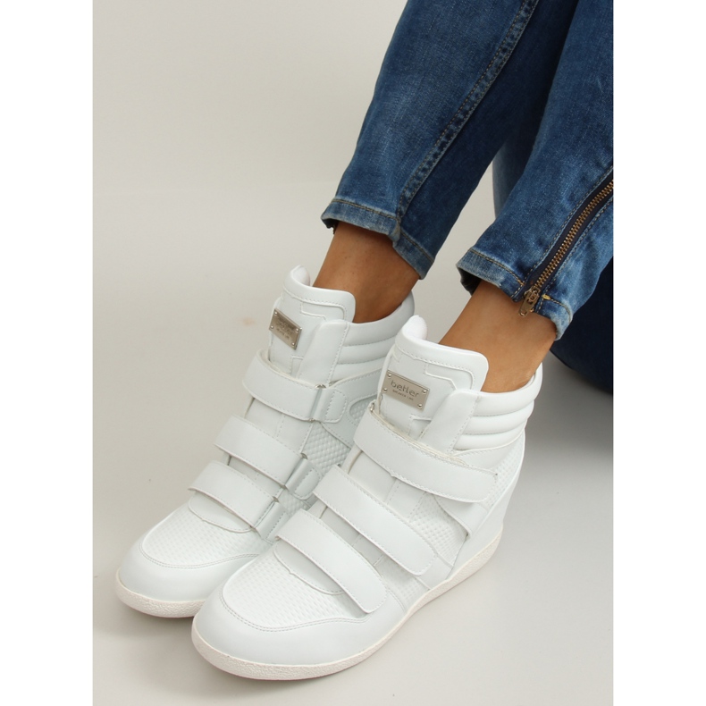 Kasvolenkkarit korkeat JT35 valkoiset valkoinen 1