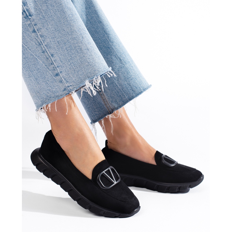 Naisten mokkahousut Vinceza musta 1