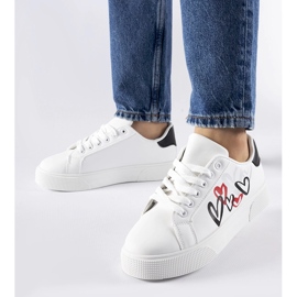 Valkoiset lenkkarit Montclair-alustalla valkoinen 1