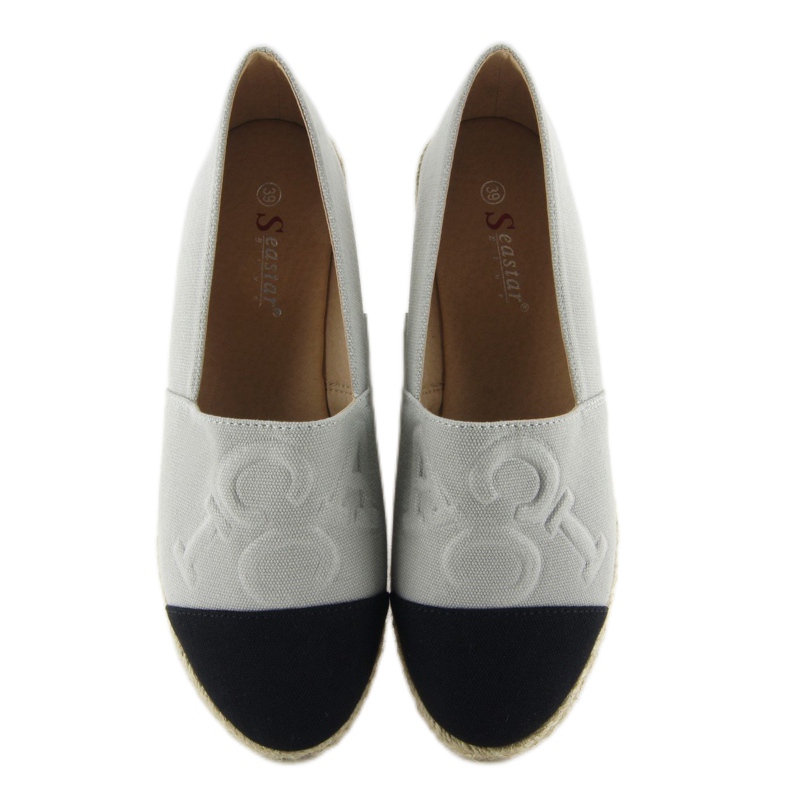 Esapdryles kohokuvioiduilla kirjaimilla T267 Harmaa musta 2