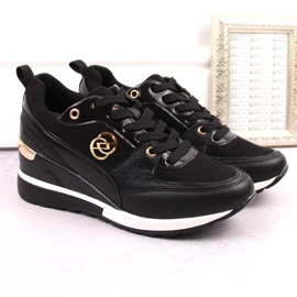 Naisten mustat kiilakengät eVento 21PB35-4001 1