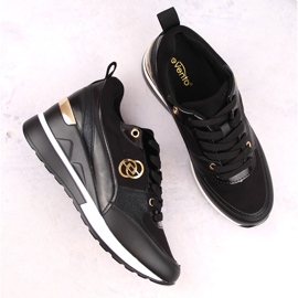 Naisten mustat kiilakengät eVento 21PB35-4001 2