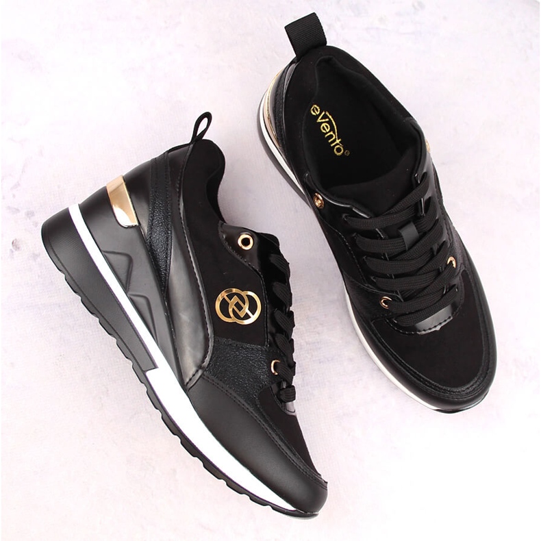 Naisten mustat kiilakengät eVento 21PB35-4001 2