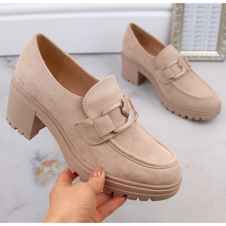 Vinceza W JAN177D mokkanahkakengät, beige 1