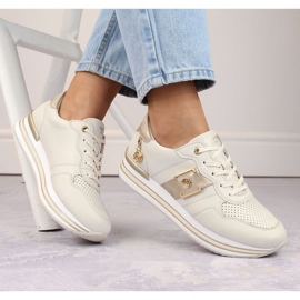 Rieker Remonte W RKR643 beige nahkakengät 2