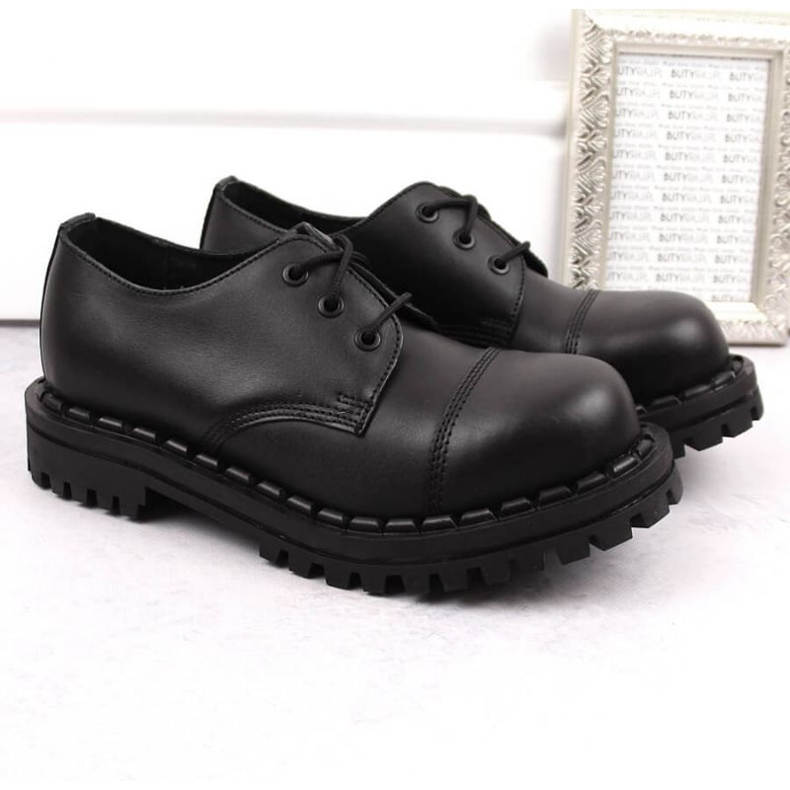 Gregor W GRE1206A nahkasaappaat, mustat 1