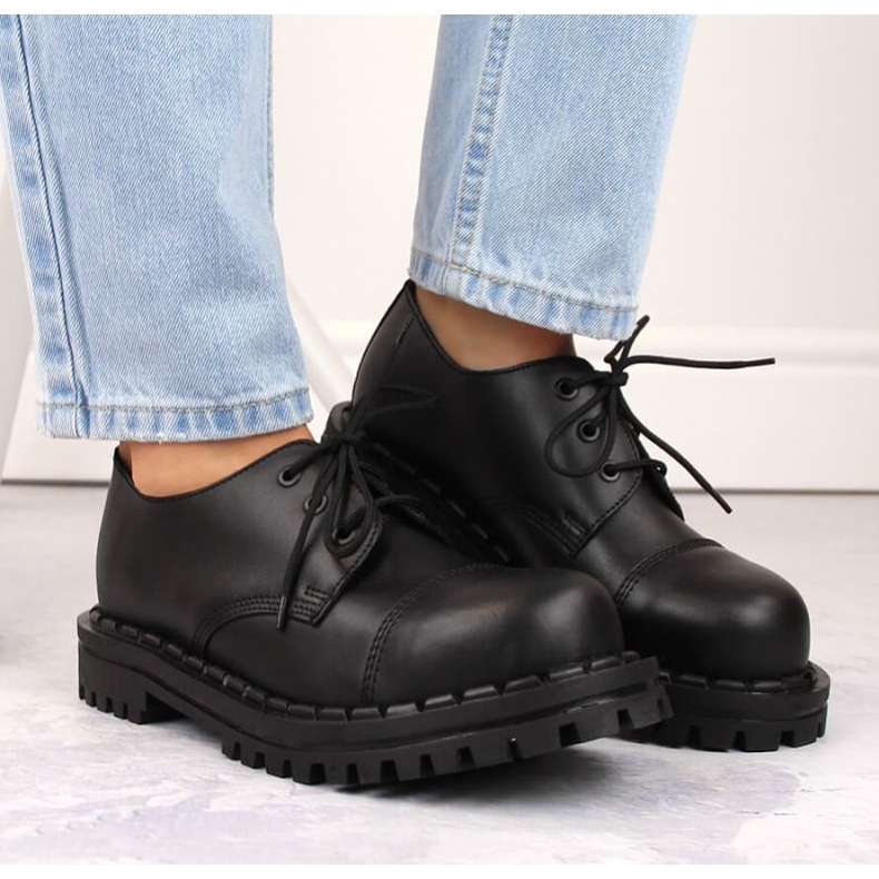 Gregor W GRE1206A nahkasaappaat, mustat 2