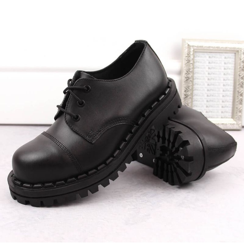 Gregor M GRE1206B nahkasaappaat, mustat 2