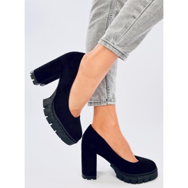 Angela Black korkokengät ja alustapumput musta 2