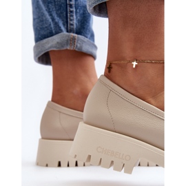 Naisten nahkaiset hapsut CheBello 3096 beige 1