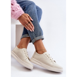 Sergio Leone Naisten nahkaiset urheilukengät tennarit, valkoinen Failla 1