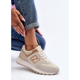 Beige naisten tennarit Urheilukengät Alettesa 1