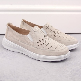 Naisten nahkaiset harjakattoiset urheilukengät T.Sokolski 278 harmaa 2