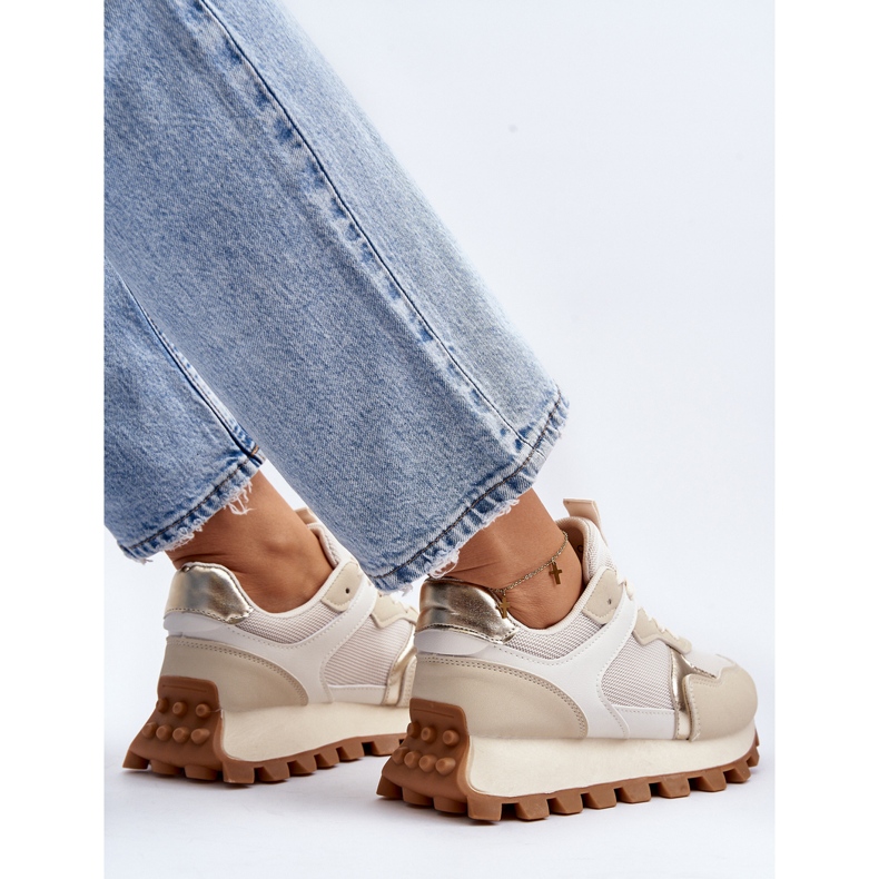 Beige Ralita naisten urheilukengät tennarit 1