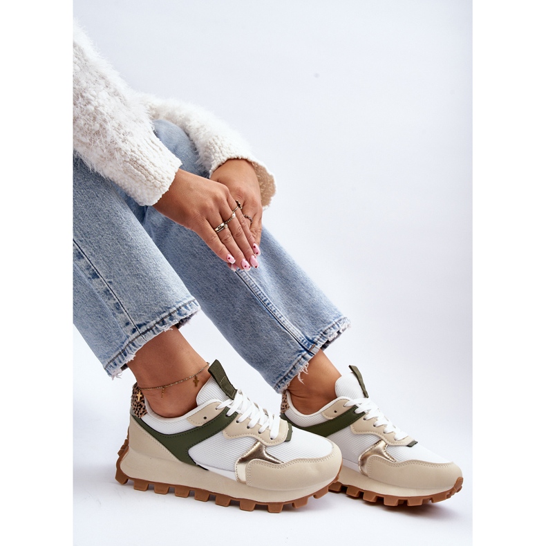 Naisten tennarit Urheilukengät beigenvihreä Ralita 1