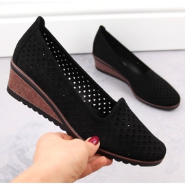 Potocki W WOL206 mustat mokkanahkaiset kiilakengät 1