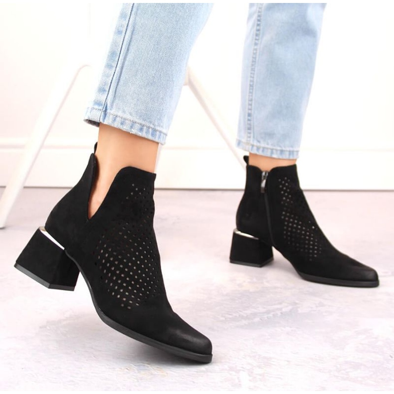 Mokkakorkoiset nilkkurit Potocki W WOL213A, musta 2