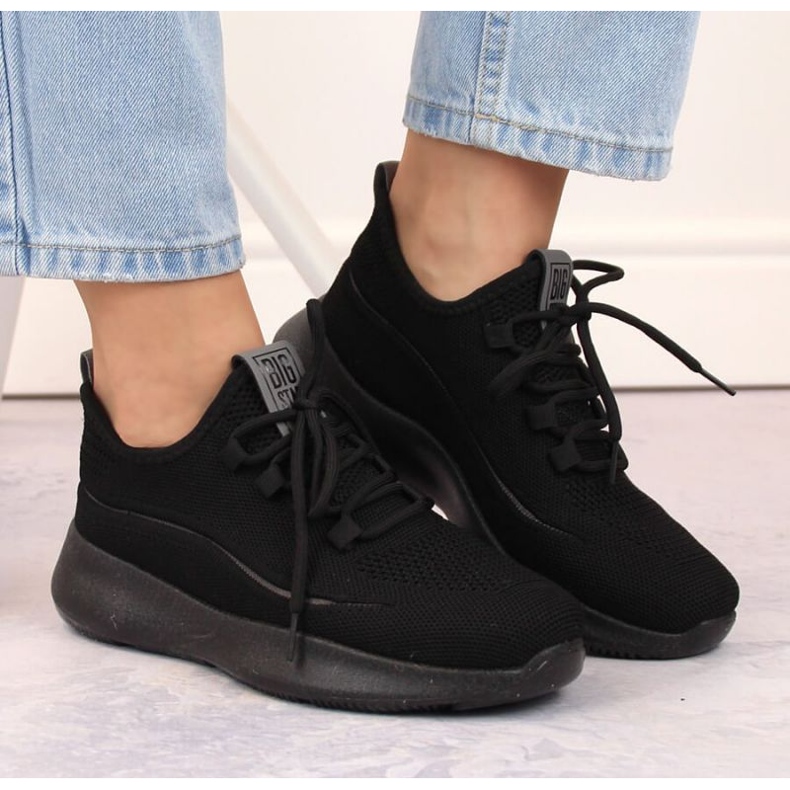 Big Star W INT1961B harjakattoiset urheilukengät, mustat 2