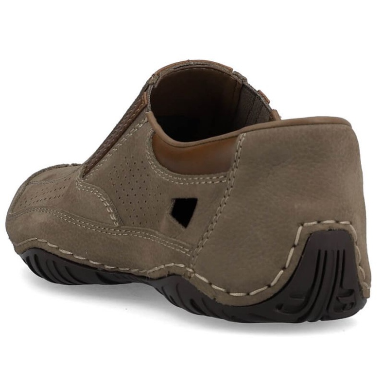 Rieker M RKR580 ruskeat nahkaiset harjakattoiset kengät 2