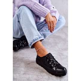 Muodikkaat lakatut tennarit Big Star KK274044 musta 2