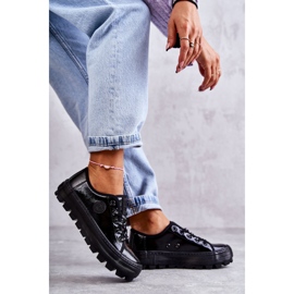 Muodikkaat lakatut tennarit Big Star KK274044 musta 1