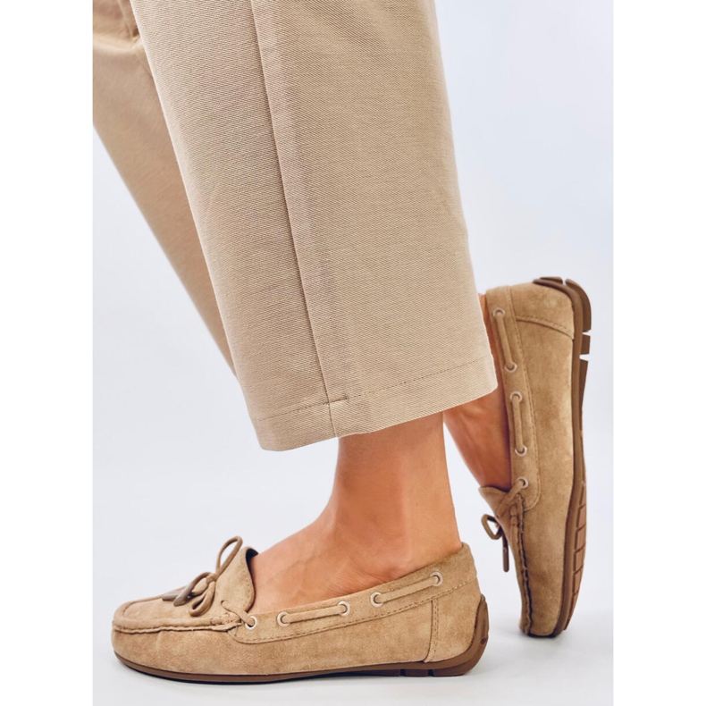 Wards Khaki mokkanahkaiset loaferit beige 2