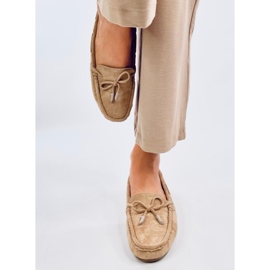 Wards Khaki mokkanahkaiset loaferit beige 1
