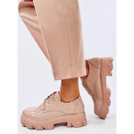 Pragma Nude korkeapohjaiset loaferit beige 2