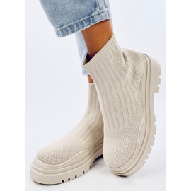 Sukat korkea nilkka Silva Beige 2