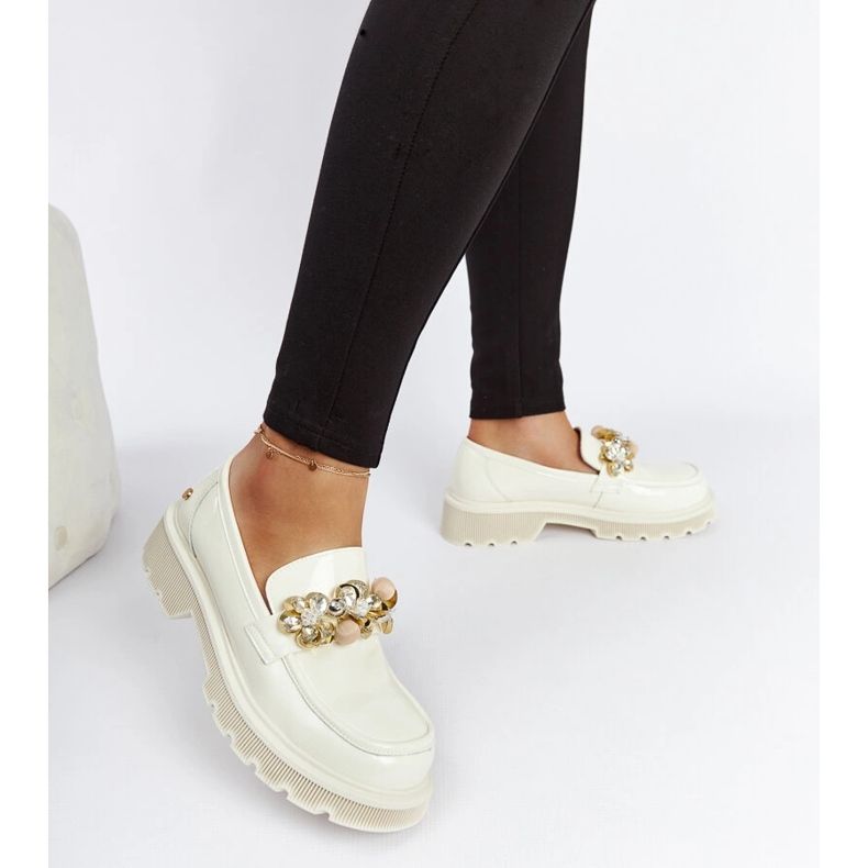 Beiget kiiltonahkaiset mokasiinit Goe NN2N4202 2