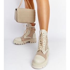 Beiget läpinäkyvät Waldeck-saappaat 1