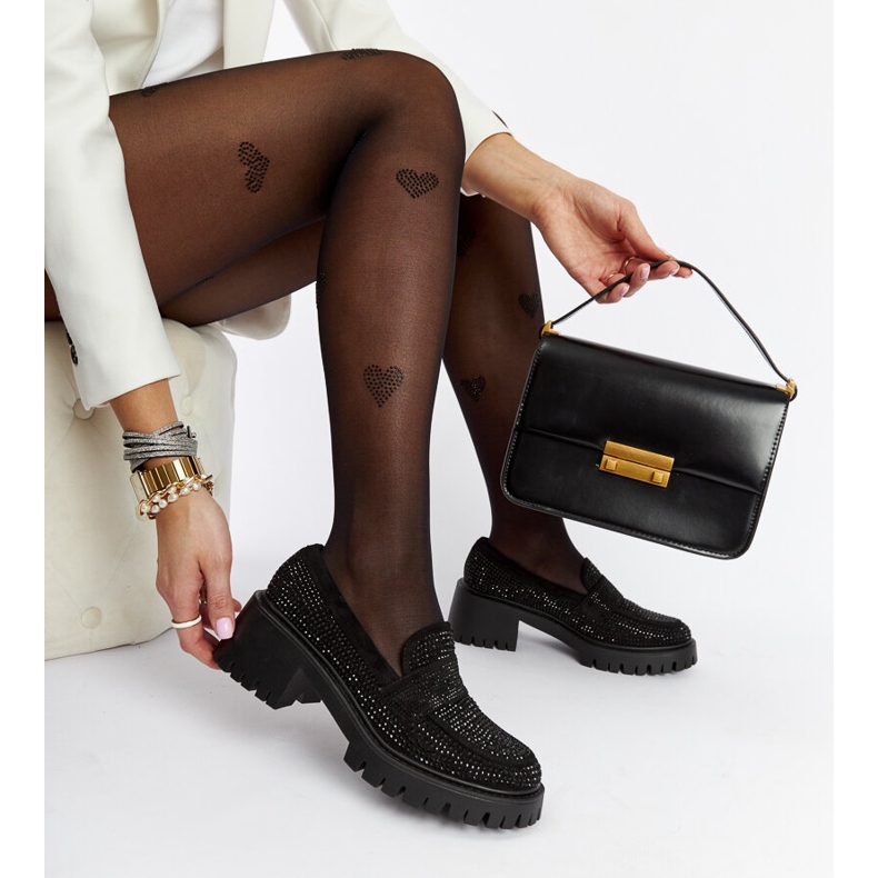 Mustat mokasiinit massiivisella Parent-korolla 2