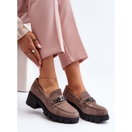 Vinceza Beiget Eriella Beiget mokkasiinit massiivisilla koroilla 2