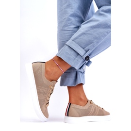 Naisten nauhalliset tennarit Beige Etna 7