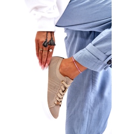 Naisten nauhalliset tennarit Beige Etna 1