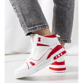 Grandis punaiset nilkkalenkkarit valkoinen punainen 1