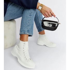 Valkoiset Ronchis-korkeat lenkkarit valkoinen 2