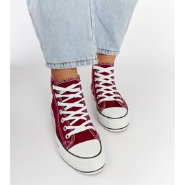 Puglian viininpunaiset korkeat lenkkarit punainen 1