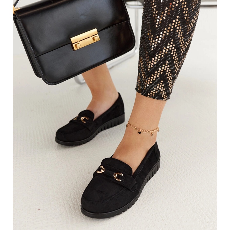 Mustat mokkanahkaiset Prussia-loaferit 1