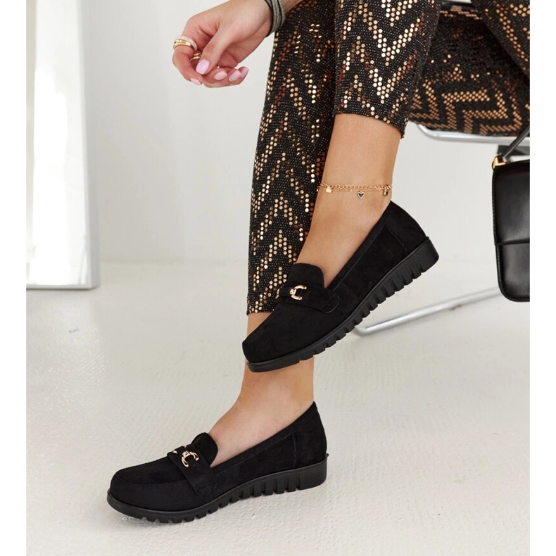 Mustat mokkanahkaiset Prussia-loaferit 2