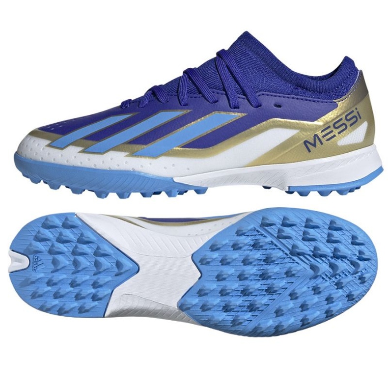 Adidas X Crazyfast League Messi Jr Tf ID0716 kengät sininen 1