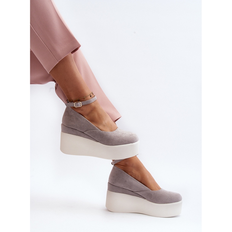 Naisten espadrillit Wedge Grey Mallassa harmaa 1