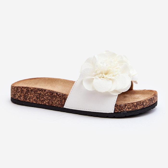 Lulanian naisten valkoiset kukkavarvastossut valkoinen 1