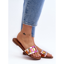 Naisten klassiset varvastossut, moniväriset Namrita kultainen 2